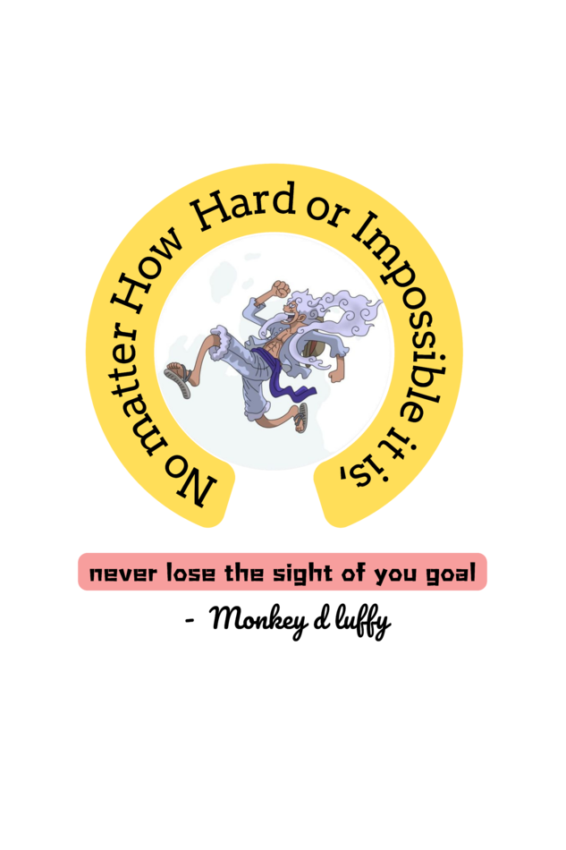 Never Lose Sight of you Goal Oversized