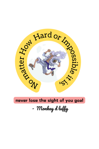 Never Lose Sight of you Goal Oversized