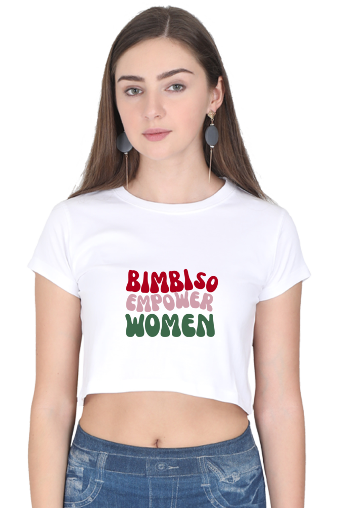 Women Empower Multicolor Crop Tops