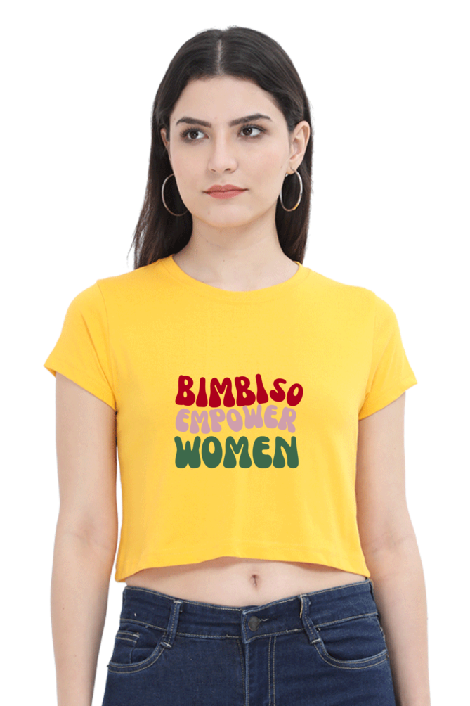 Women Empower Multicolor Crop Tops