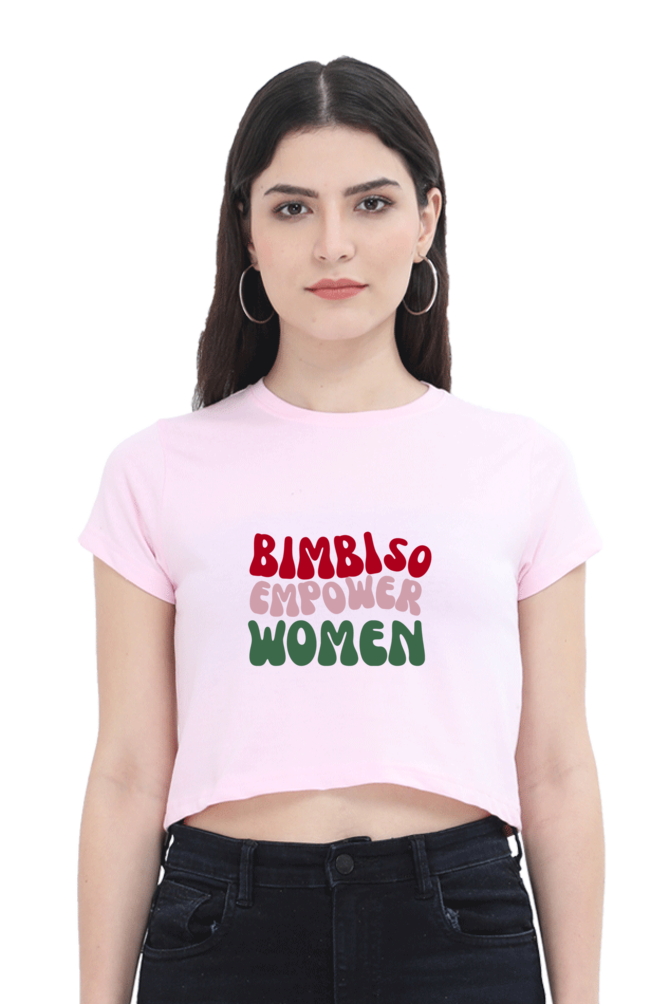 Women Empower Multicolor Crop Tops