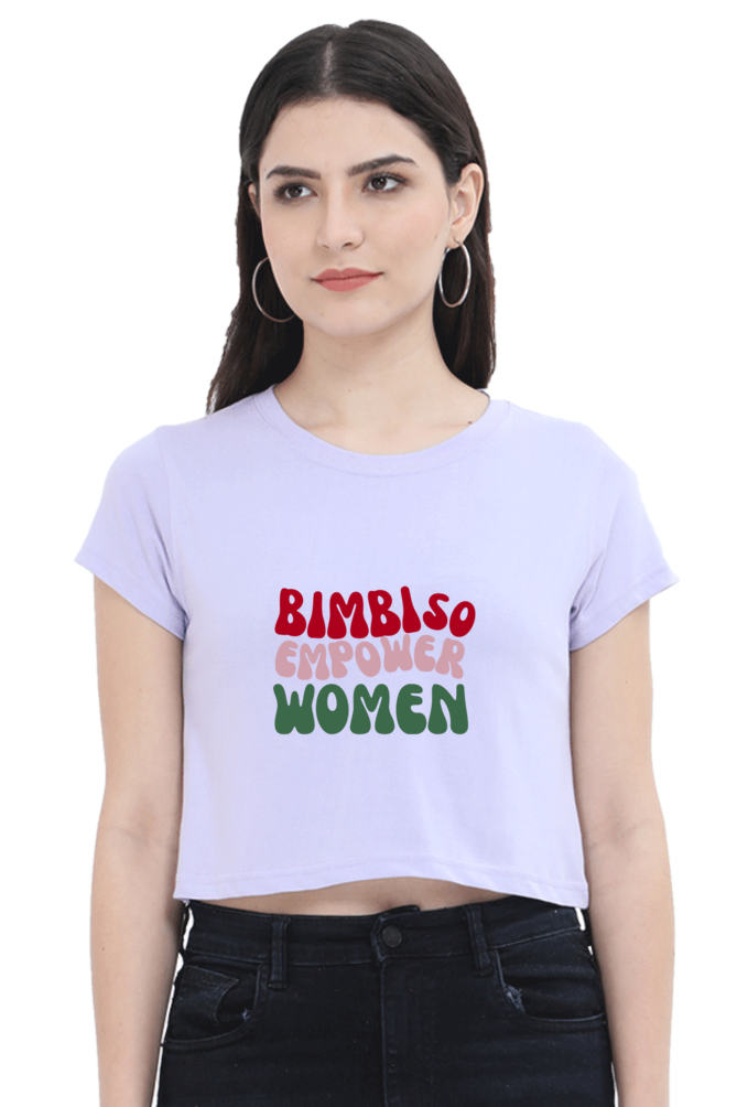 Women Empower Multicolor Crop Tops