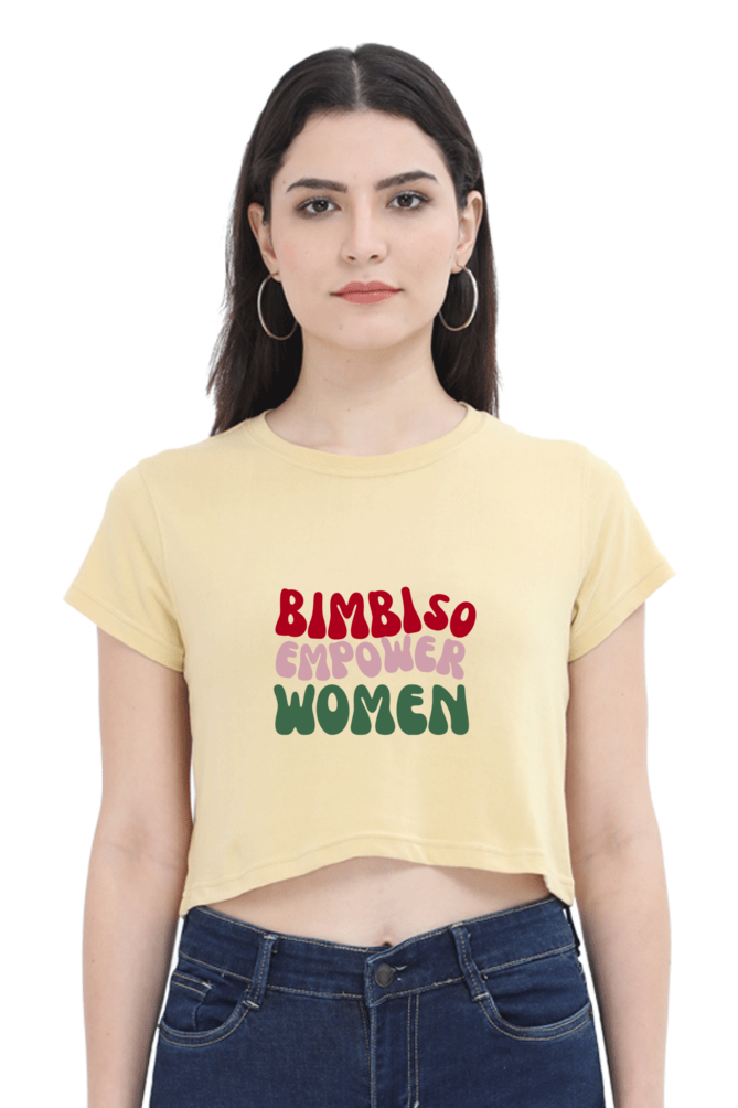 Women Empower Multicolor Crop Tops