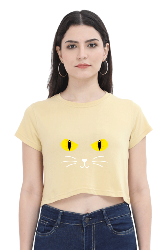 CUTE Kitty  Crop Tops