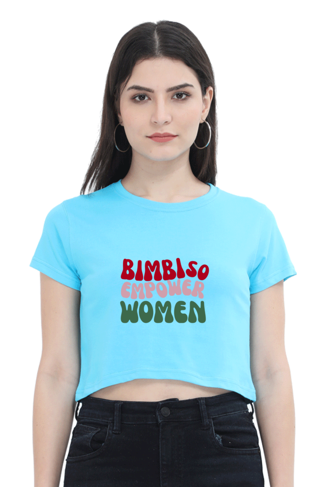 Women Empower Multicolor Crop Tops