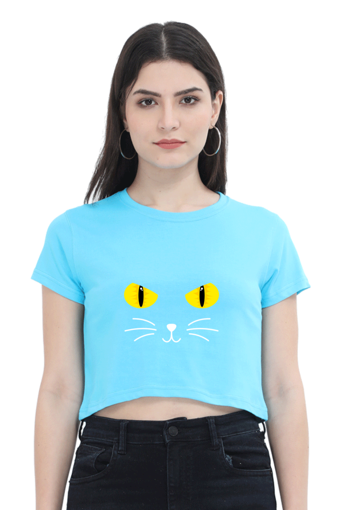 CUTE Kitty  Crop Tops