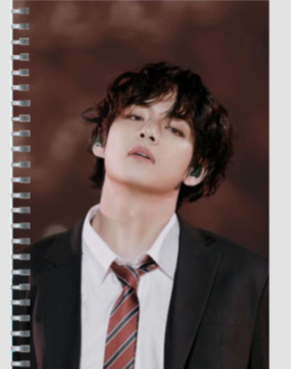 V 🫰 BTS Cover - Unruled Notebook